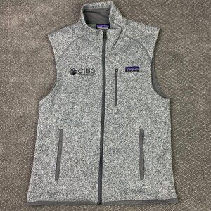 Patagonia Better Sweater Vest Men's Small Heather Gray Full Zip Outdoor Hiking